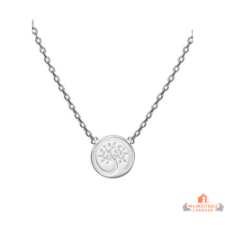 Carla Nogueres Collier Pendentif Argent 925/1000 Arbre de Vie Garantie 2 ans