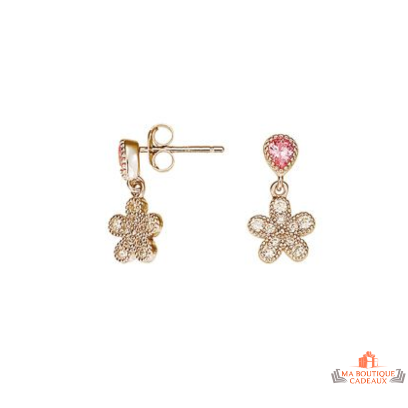 Boucles d'oreilles en plaqué or motif étoile - Carla Nogueres - Garantie 2 ans