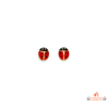 Boucles d'oreilles en plaqué or motif coccinelle - Carla Nogueres - Garantie 2 ans