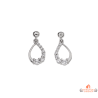 Boucles d'oreilles en argent 925/1000 avec goutte en oxyde de zirconium - Carla Nogueres - Garantie 2 ans