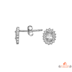 Boucles d'Oreilles Soleil Argent 925/°° - Carla Nogueres Garantie 2 ans