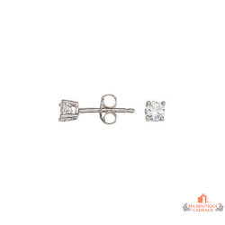 Boucles d'Oreilles Pierre Blanche en Argent 925/°° - Carla Nogueres Garantie 2 ans