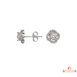 Boucles d'Oreilles Fleur en...