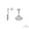 Boucles d'Oreilles Pendantes Plumes Argent 925/°° - Carla Nogueres Garantie 2 ans