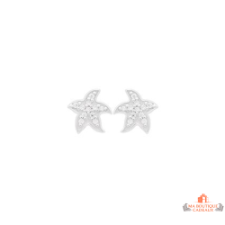 Boucles d'oreilles Étoile de Mer Carla Nogueres en argent 925/°°, garantie 2 ans