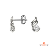 Boucles d'oreilles Flamme Carla Nogueres en argent 925/°°, garantie 2 ans