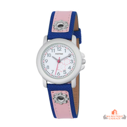 Montre Enfant Inotime - Bracelet Rose et Bleu - Garantie 2 ans