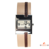 Montre Femme Inotime - Bracelet Cuir Bicolore Marron - Garantie 2 ans