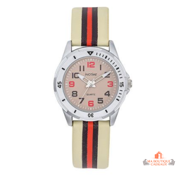 Montre Enfant Inotime - Bracelet Beige et Marron - Garantie 2 Ans