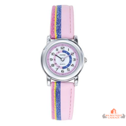 Montre Enfant Inotime - Apprentissage de l'Heure - Bracelet Multicolore - Garantie 2 Ans