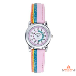 Montre Enfant Inotime - Apprentissage de l'Heure - Bracelet Multicolore - Garantie 2 Ans