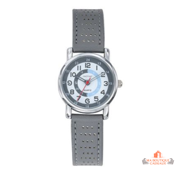 Montre Enfant Inotime - Apprentissage de l'Heure - Bracelet Gris Moyen - Garantie 2 Ans