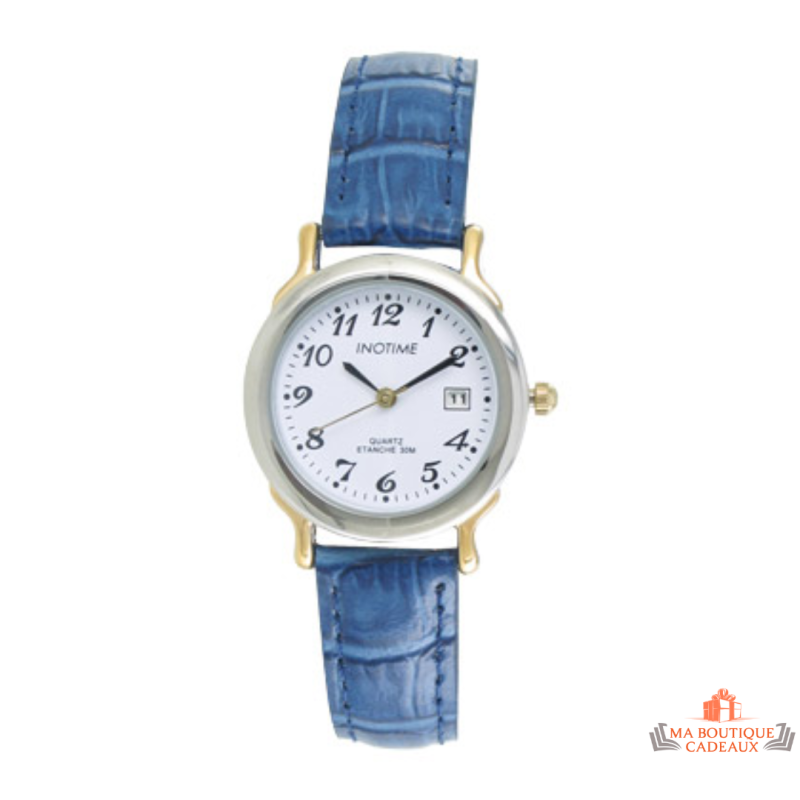 Montre Femme Inotime - Élégance en Synthétique Bleu - Garantie 2 Ans