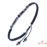 Bracelet Carla Nogueres en perles imitation bleues, garanti 2 ans.