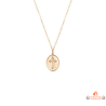 Collier pendentif Croix en plaqué or - Carla Nogueres, garanti 2 ans.