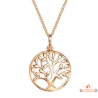 Collier pendentif Arbre de Vie en plaqué or - Carla Nogueres, garanti 2 ans.