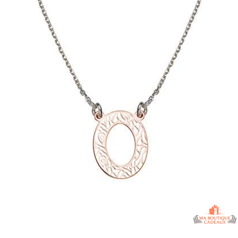 Collier pendentif Cercle en argent rosé 925/°° - Carla Nogueres, garanti 2 ans.