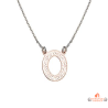 Collier pendentif Cercle en argent rosé 925/°° - Carla Nogueres, garanti 2 ans.