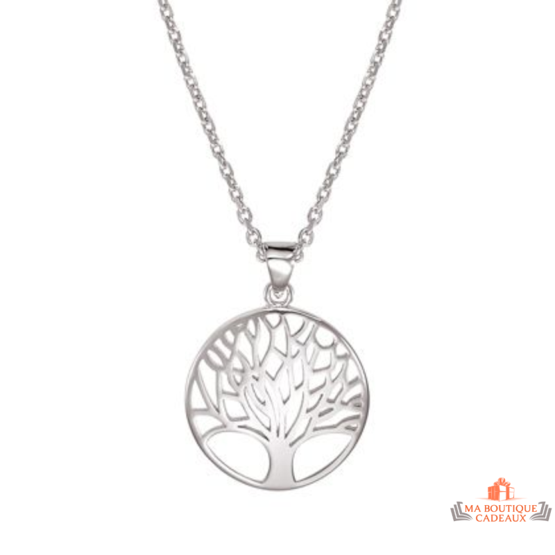 Collier pendentif Arbre de Vie en argent 925/°° - Carla Nogueres, garanti 2 ans.