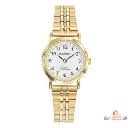 Montre Femme Inotime avec Bracelet Métal Doré - Garantie 2 ans