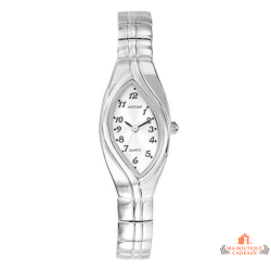 Montre Femme Inotime avec bracelet métal argenté, cadran blanc, et garantie 2 ans