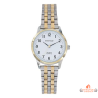 Montre femme Inotime avec bracelet en métal bicolore, cadran blanc - Garantie 2 ans