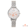 Montre femme Inotime avec bracelet métal chromé et cadran argenté - Garantie 2 ans