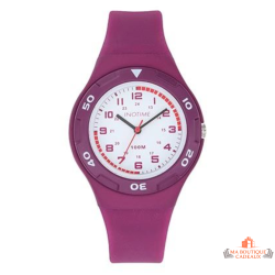 Montre Homme/Femme Digitec (Inotime) – Bracelet Plastique Violet Foncé, Garantie 2 Ans