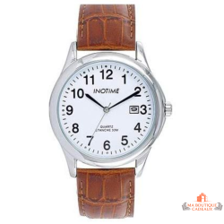 Montre Homme Inotime – Bracelet Métal Chromé, Garantie 2 Ans