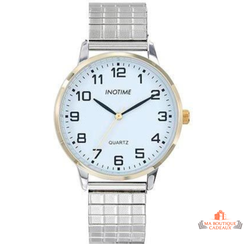 Montre Inotime Homme avec bracelet en métal et garantie 2 ans