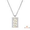 Collier pendentif zigzag en acier Carla Nogueres, Garantie 2 ans