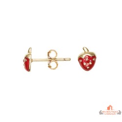 Boucles d’oreilles fraise...