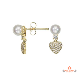 Boucles d’oreilles perle et...