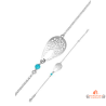 Bracelet Argent Goutte & Perle Bleu Turquoise – Carla Nogueres | Garantie 2 ans