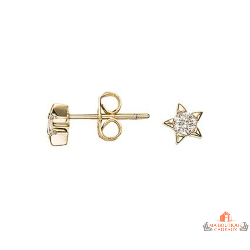 Boucles d’oreilles étoile plaqué or Carla Nogueres