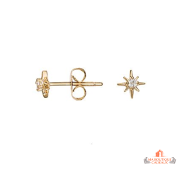 Boucles d’oreilles étoile plaqué or Carla Nogueres