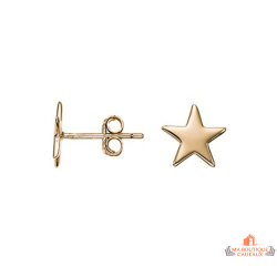 Boucles d’oreilles plaqué or motif étoile – Carla Nogueres