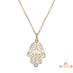 Collier pendentif main de Fatma plaqué or – Carla Nogueres – Femme