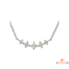 Collier en argent 5 pierres zirconium – Carla Nogueres – Femme – 42+3 cm
