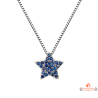 Collier argent pendentif étoile bleu saphir – Carla Nogueres – Femme – 42+3 cm