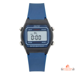 Montre LCD Digitec femme bleue à affichage digital