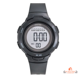 Montre LCD Digitec femme noire à affichage digital