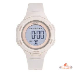 Montre LCD Digitec femme beige à affichage digital