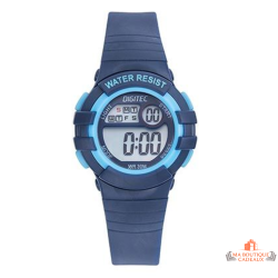 Montre LCD Digitec enfant bleue affichage digital 34 mm