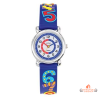 Montre enfant pédagogique INOTIME bleue avec chiffres colorés pour apprendre à lire l’heure