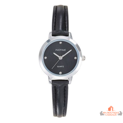 Montre femme INOTIME noire cadran noir soleillé 26,5mm