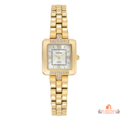 Montre femme INOTIME rectangle champagne doré 21,5 mm