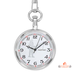 Montre à gousset homme INOTIME 45 mm motif pêche activité