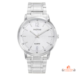 Montre homme INOTIME 39 mm argent métal