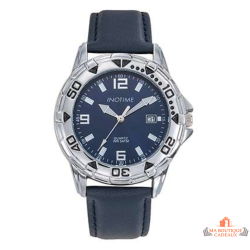 Montre homme INOTIME MIYOTA 2115 bleu cuir 40 mm affichage jour garantie 2 ans
